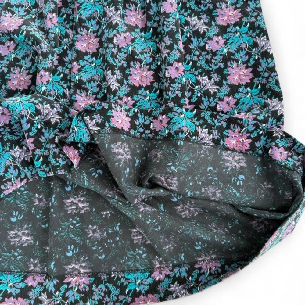 Lanz of Salzburg Vintage Floral Corduroy Dress Made USA 70s 80s Womens 6 - Picture 7 of 7